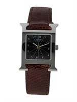 Hermes Heure H 21mm Black Dial Watch