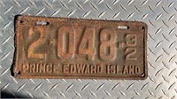 1932 PRINCE EDWARD ISLAND LICENCE PLATE