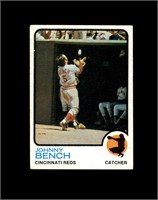 1973 Topps #380 Johnny Bench EX to EX-MT+