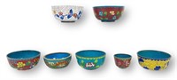 (7) Group of Cloisonne Chinese Bowls