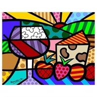 Romero Britto "Toast To Life" Hand Signed Limited