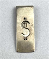 925 Silver Dollar Sign Money Clip