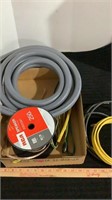 Assorted wire, speaker , cable, and conduit