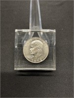 1972-D Ike $1 in Lucite Paperweight