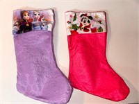 Pink & Purple Christmas Stocking Frozen/Minnie