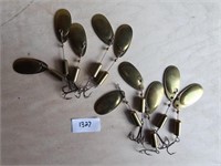 Brass Spinning Lures Set of 10