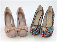 (2 PR.) WOMENS HEELS, 7.5