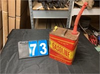 Vintage Gasoline 2 Gallon Stancan