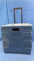 Staples Collapsible Rolling Crate 18x16x15" (like