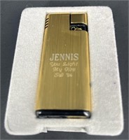 Vintage Gold Plated Colibri Engraved Lighter