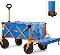 Beach Wagon Cart with Big Wheels  Collapsible