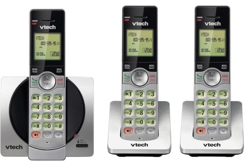 VTECH DECT 6.0 HANDSET CORDLESS PHONE (SET OF 3)