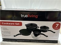 $25.00 TrueLiving 7-Piece Nonstick Cookware Set