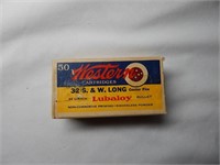 Vintage Western 32 S & W Long Cartridges Lubaloy