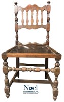 Antique Hand Carved Side Chair