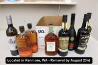 LOT, (8) BOTTLES OF ASSORTED LIQUOR