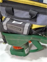 Hand Spreader & Stanley Tool Bag w/ Contents