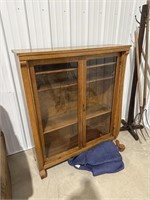 Antique oak Cabinet-leg needs repair