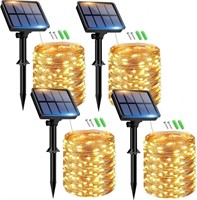 NEW $40 4PK Solar Fairy Lights 49FT Each