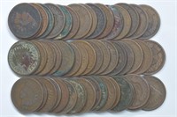 Roll of 1800s Indian Head Cents