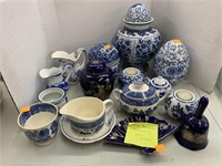 Blue Porcelain, Blue Willow, Dishes