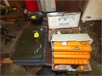 3 TACKLE BOXES & TACKLE & ELECTRIC FILLET KNIFE