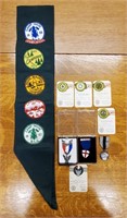 1950 Sterling Silver Eagle Boy Scout  Award Badges