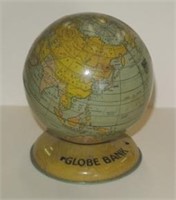 Vintage Globe Money Box