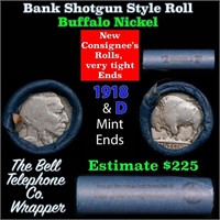 Buffalo Nickel Shotgun Roll in Old Bank Style 'Bel