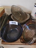 LOT VARIOUS GLASS BOWLS- PYREX & OTHERS