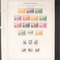 Norfolk Island Stamps 1940s-1990s Collection on pa