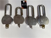 American Locks with Keys