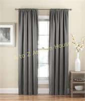 ROOM DARKENING pocket panel curtain gray  2 pcs
