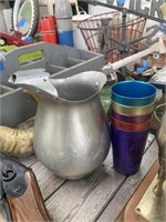 Aluminum tea pitcher set