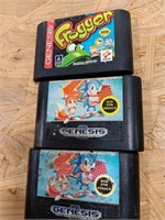 Genesis games, Frogged, Sonic the Headegehog2,