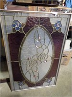 STAINED GLASS WINDOW 33x22