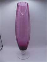Tall Cranberry Vase 13" H