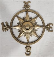 Brass Compass Plaque