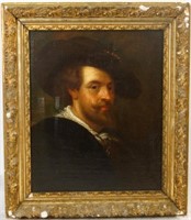 18th/19th c. Portrait of a man in a gilt frame
