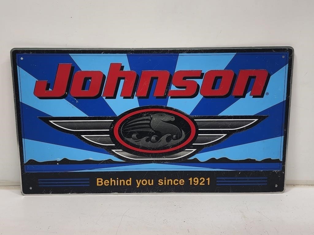 Johnson Boat Motors Advertising Sign