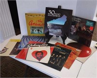 Group of various records, 9 total. Some