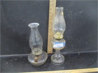 2 oil lamps