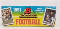 1991 Bowman Football Card Box Set Sealed