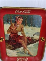 1941 "Winter Ice Skating" Coca Cola Tray