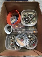 Electrical parts and electronic components box lot