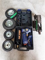 Jacpac Co2 Kit, Screw Jack, And 4x Wagon Tyres