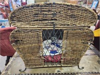 Vintage Style Storage Trunk Basket as is