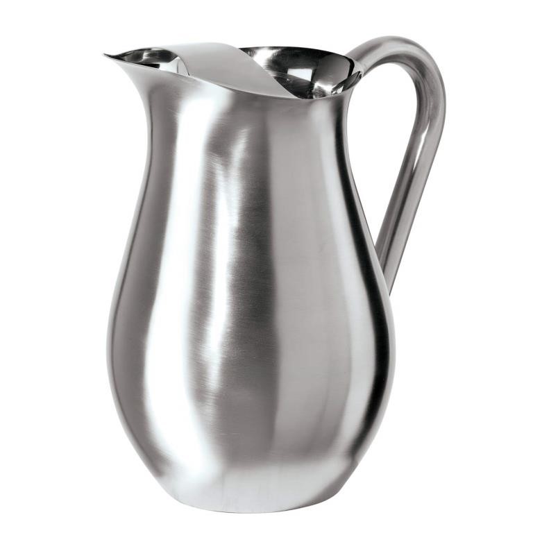 Stainless Steel Pitcher - 68 oz, Silver
