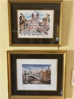 Italian framed prints Rome & Venice
