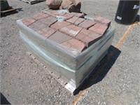 (2) Pallets of Assorted Concrete Garden Wall Brick
